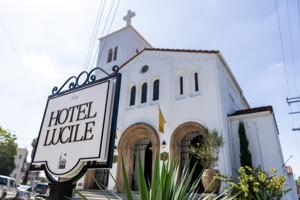 Hotel Lucile was formerly a 1931 church.