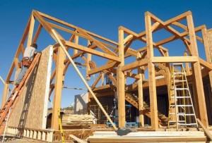 amish timber framer in maine