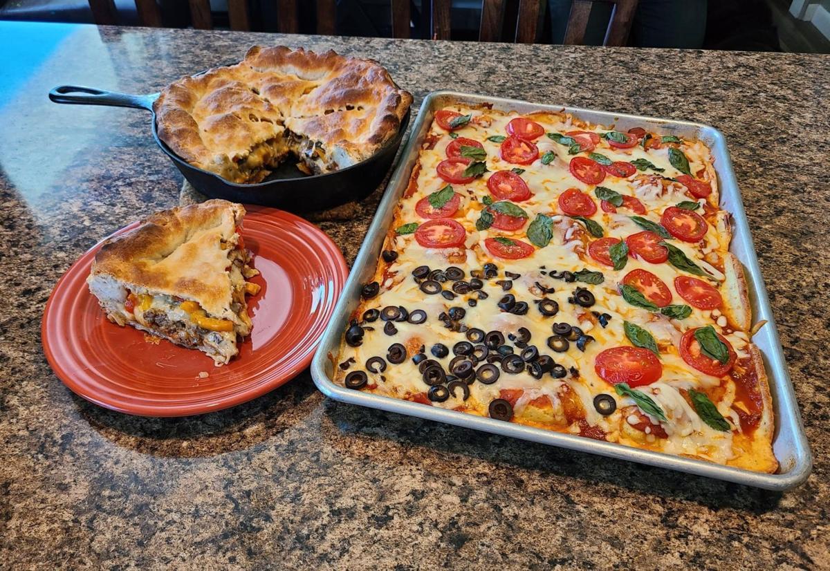 Cast-Iron Skillet Calzone and Sheet-pan Pizza with Magic Crust