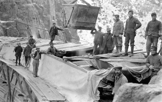 Image result for Buffalo Bill Dam construction