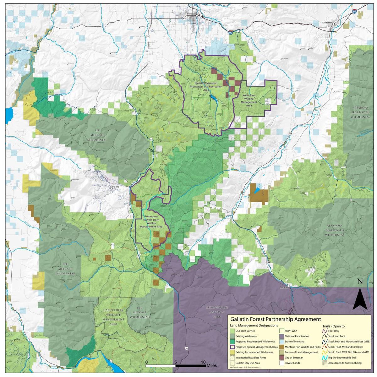 Gallatin Forest Partnership Map Outdoors Billingsgazette Com