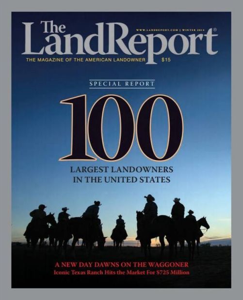 Report State's largest landowners keep expanding Outdoors