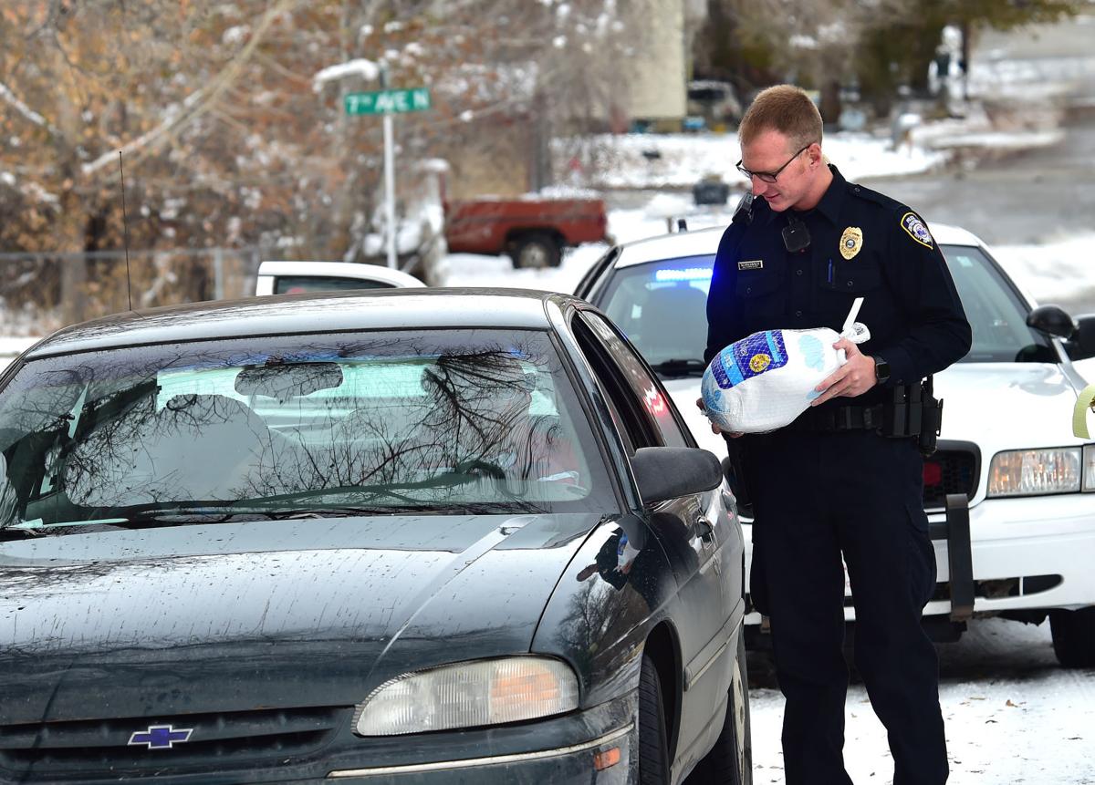 Image result for montana police thanksgiving turkey