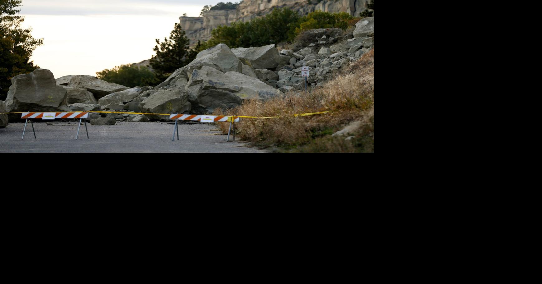 City must secure rocks on the Rims before it clears landslide boulders ...