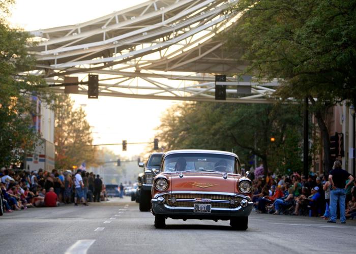 Cars of all kinds roll through downtown Billings for Burn the Point