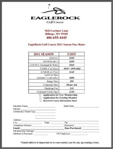 2011 Membership Rates
