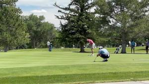 John Gilbert sinks birdie putt to end second round at MSGA State Junior Championships