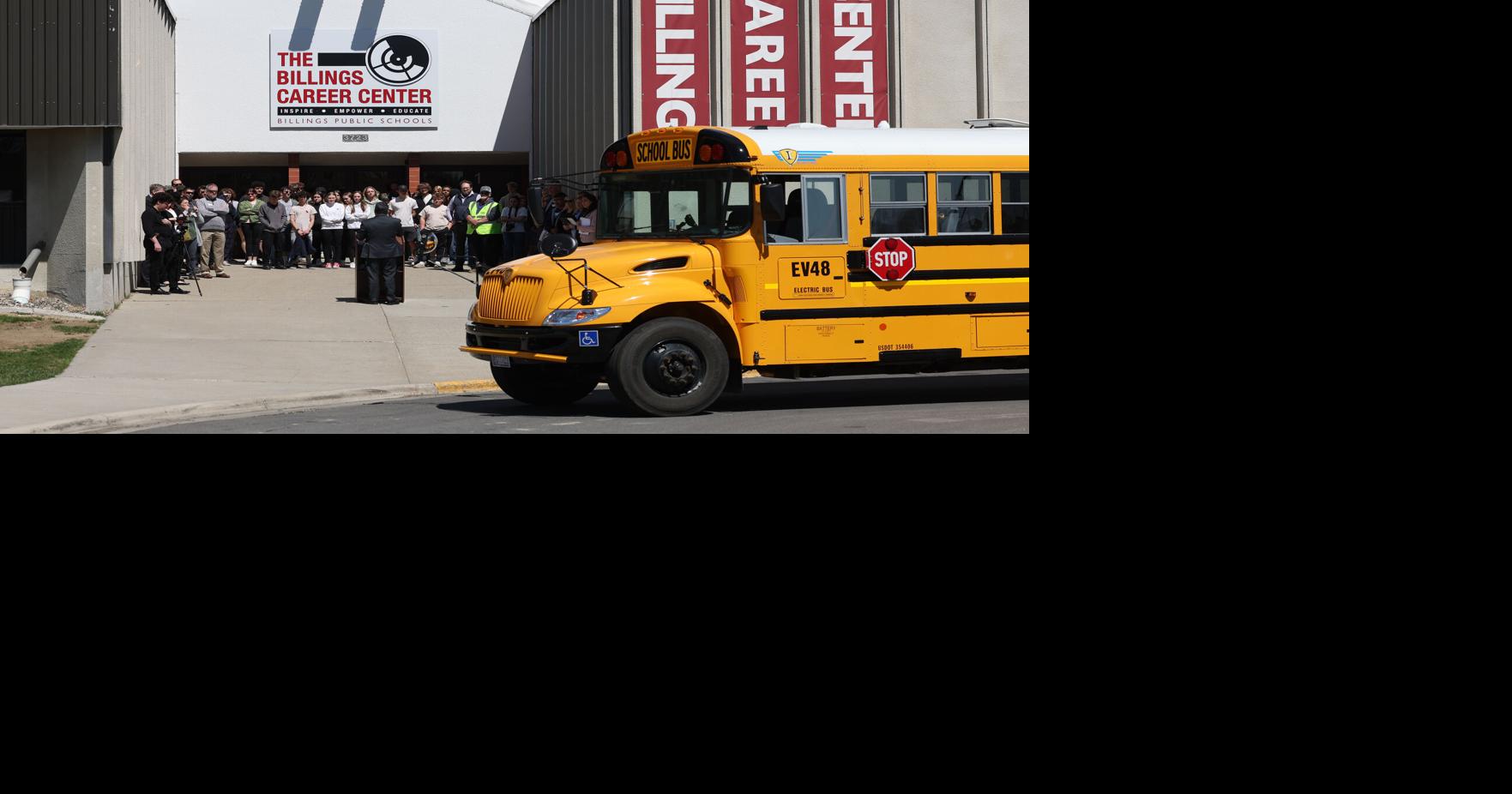 Billings schools unveil electric school buses