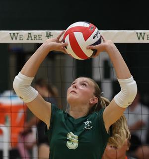 Billings Central volleyball rallies past Hardin in 'great test' during 3-peat quest