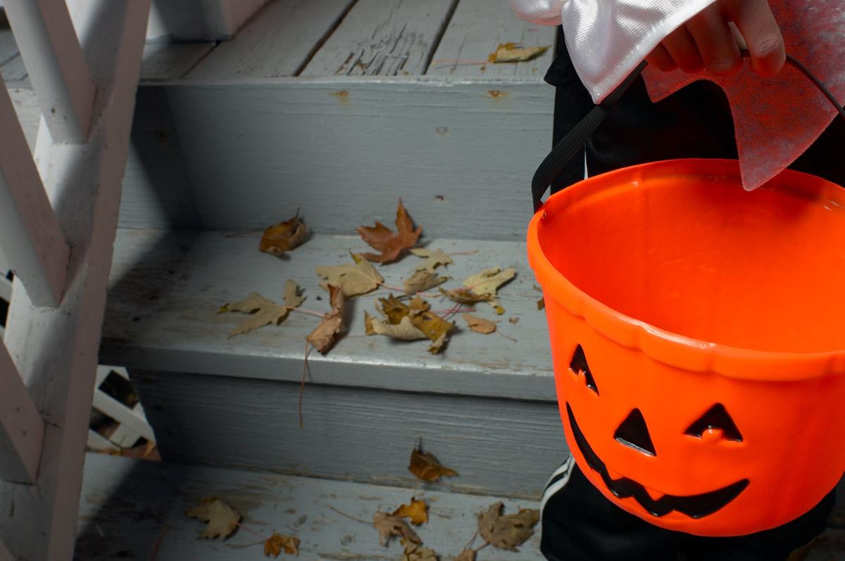 Trick-or-treating on Halloween
