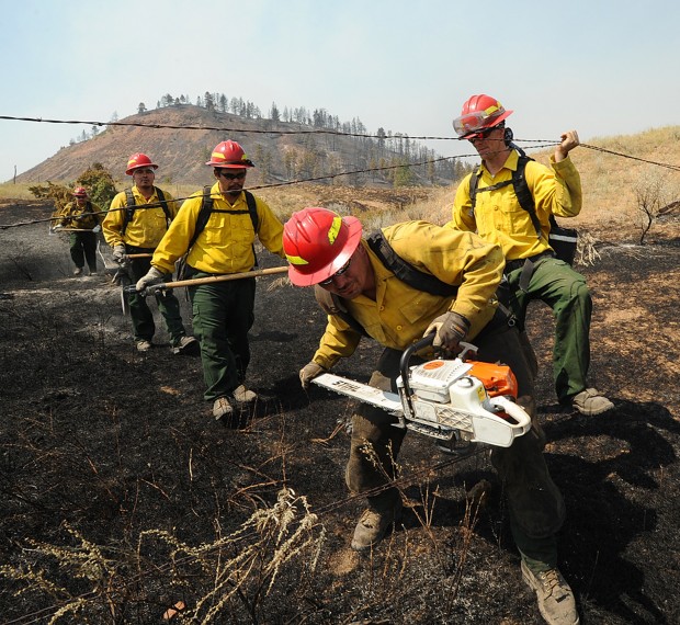 Crews near Lame Deer create fire lines, face red flag warning Montana