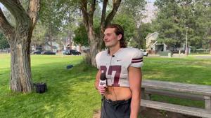 Montana Grizzlies' Hayden Schwartz on defensive line