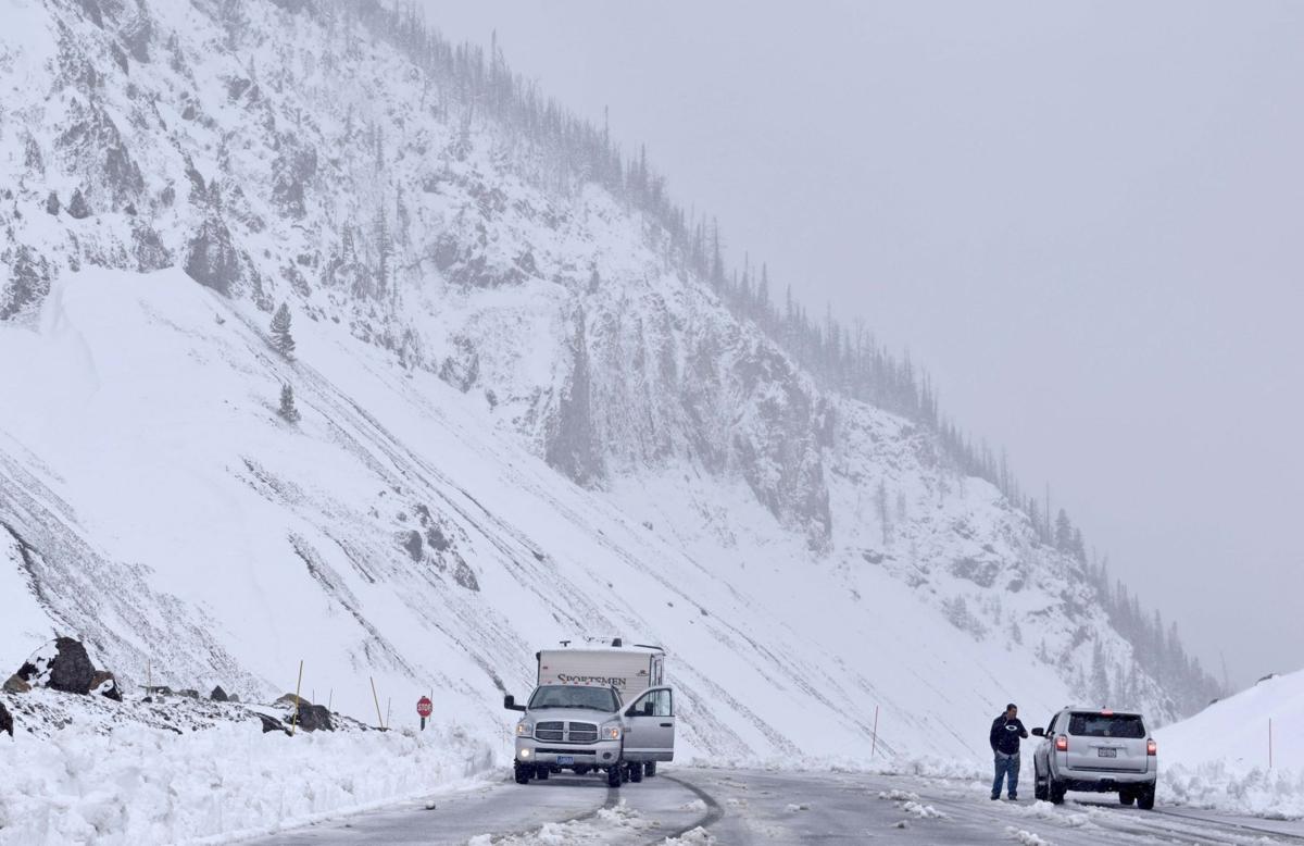 Snow closes Yellowstone's East Entrance temporarily on Tuesday