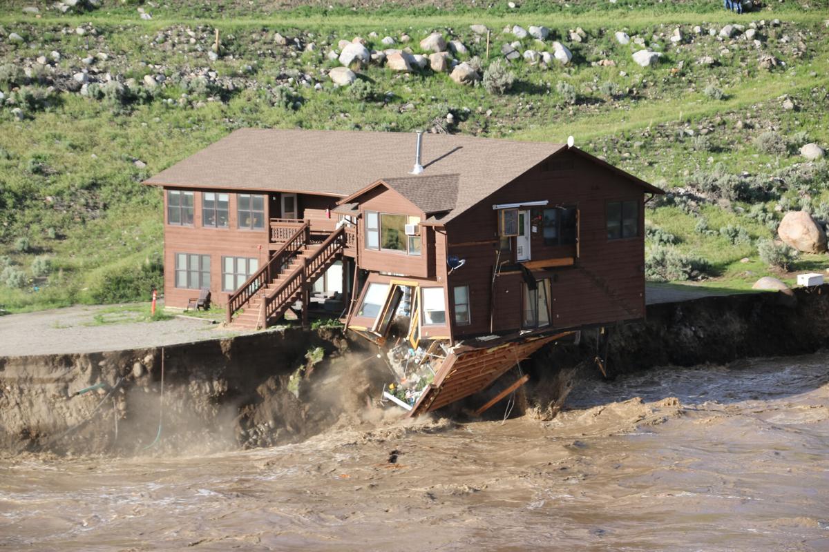 Yellowstone flood event 2022: Employee housing near Yellowstone River