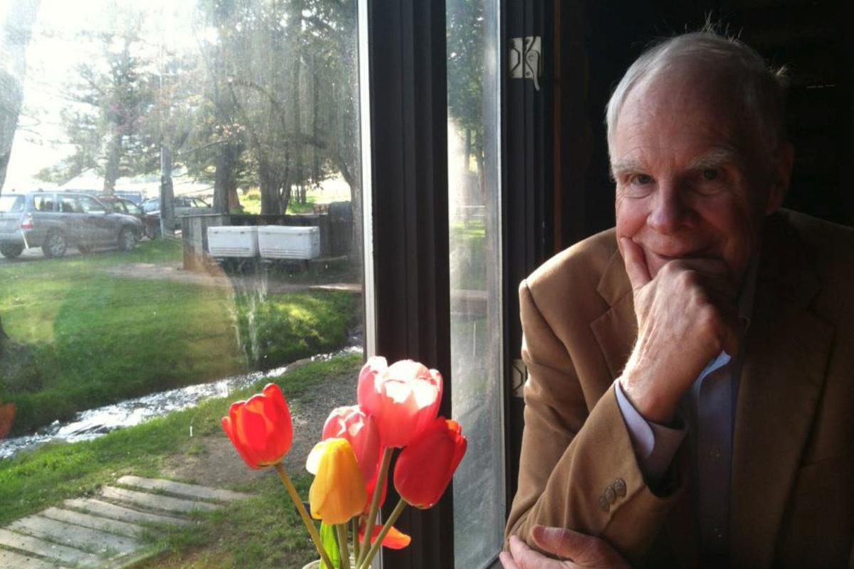Richard Wheeler at Pine Creek on his 80th birthday