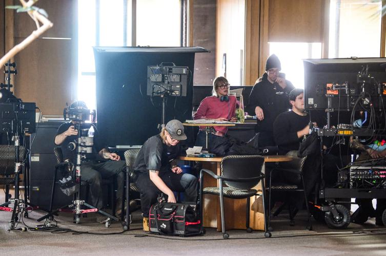 Hollywood film crew films portion of new movie at Billings Gazette, employees star as extras