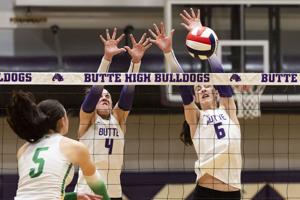 Photos: Butte High volleyball hosts Great Falls CMR