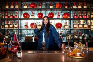 Four-time WNBA All-Star Kelsey Plum has partnered with Maker's Mark to release "Yam Jam" through its Private Selection program. The bourbon from the LA Sparks point guard will be available on May 7.