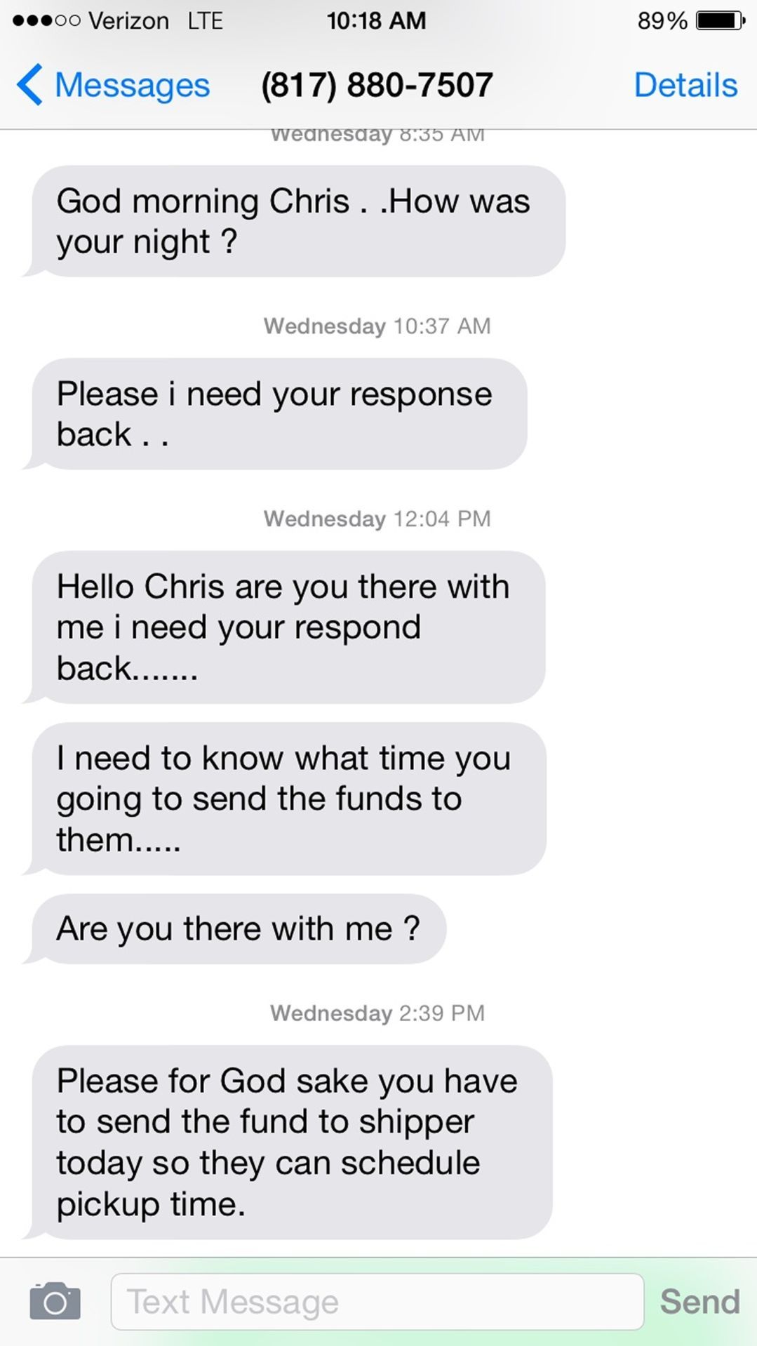 Lesson learned: The surest way to avoid getting conned is to stay