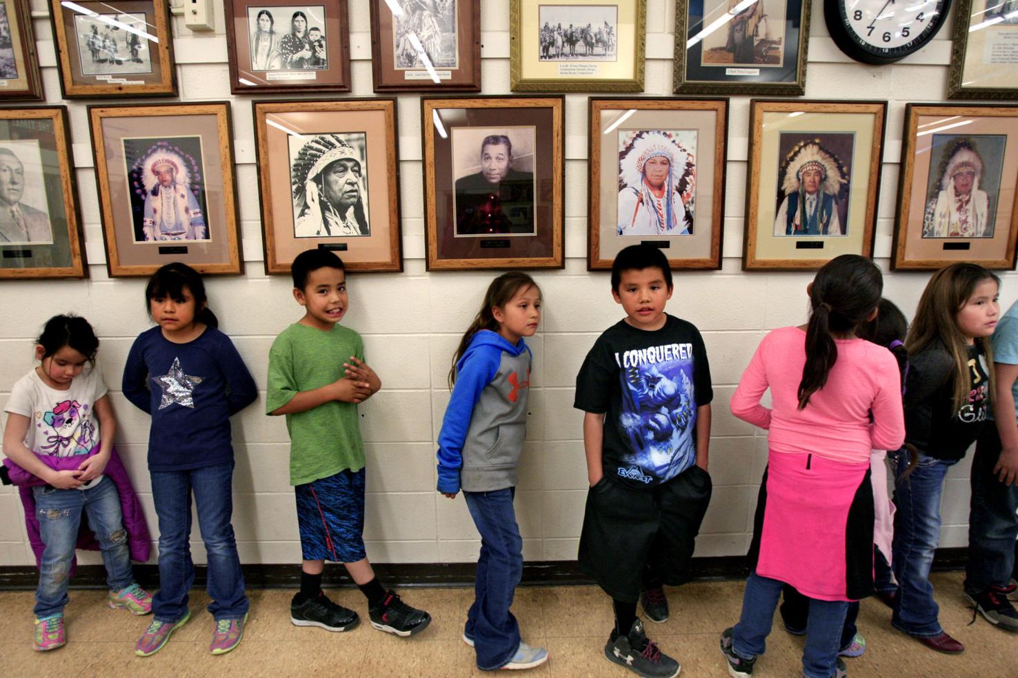 Crow Agency school builds language instruction from the ground up