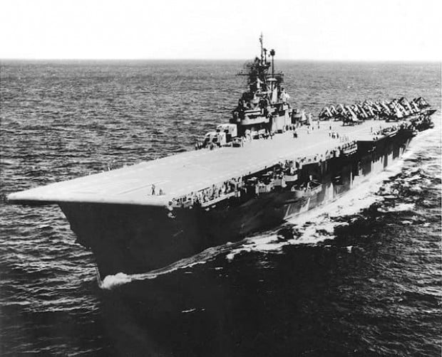 USS Bunker Hill at sea