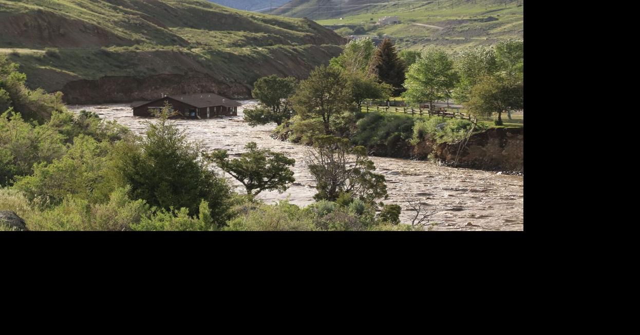 With her house swept away by the Yellowstone flood, Gardiner woman