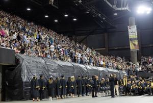 High school graduation day in Billings