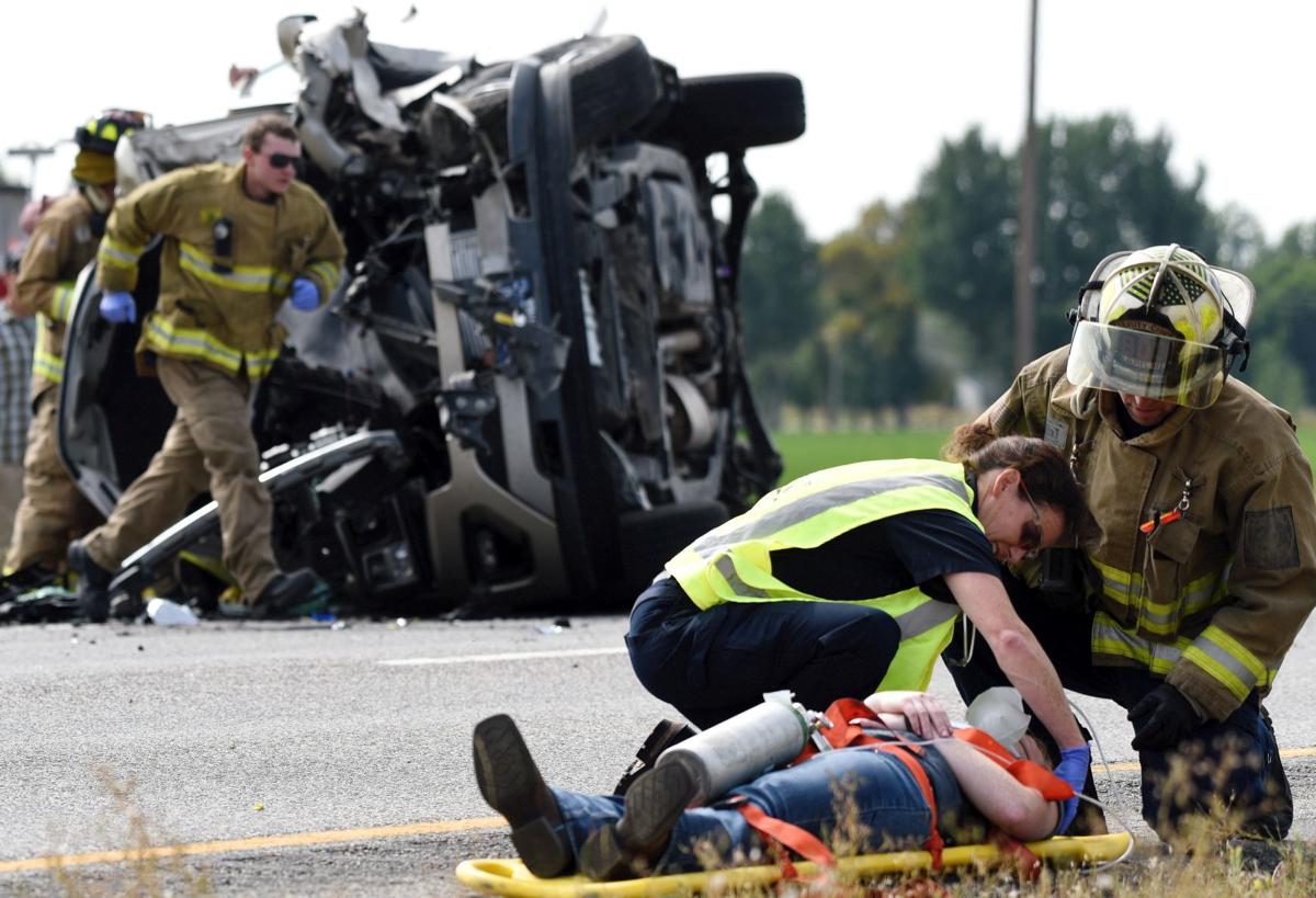 Four injured in 3vehicle crash on I90