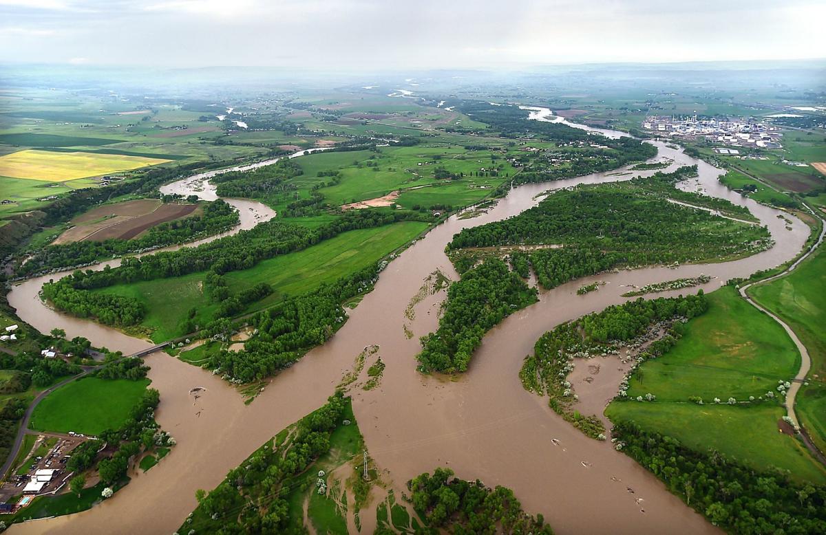 Photos: Aerial views of flooding on the Yellowstone | Local News | billingsgazette.com