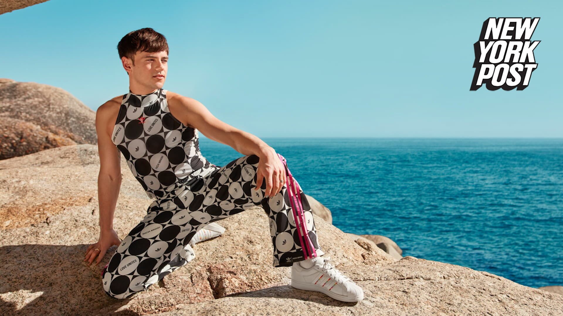 Adidas launches women s swimwear and the suits are modeled by men