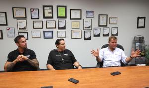 Photo: Senator Sheehy meets with EFX Sports in Billings