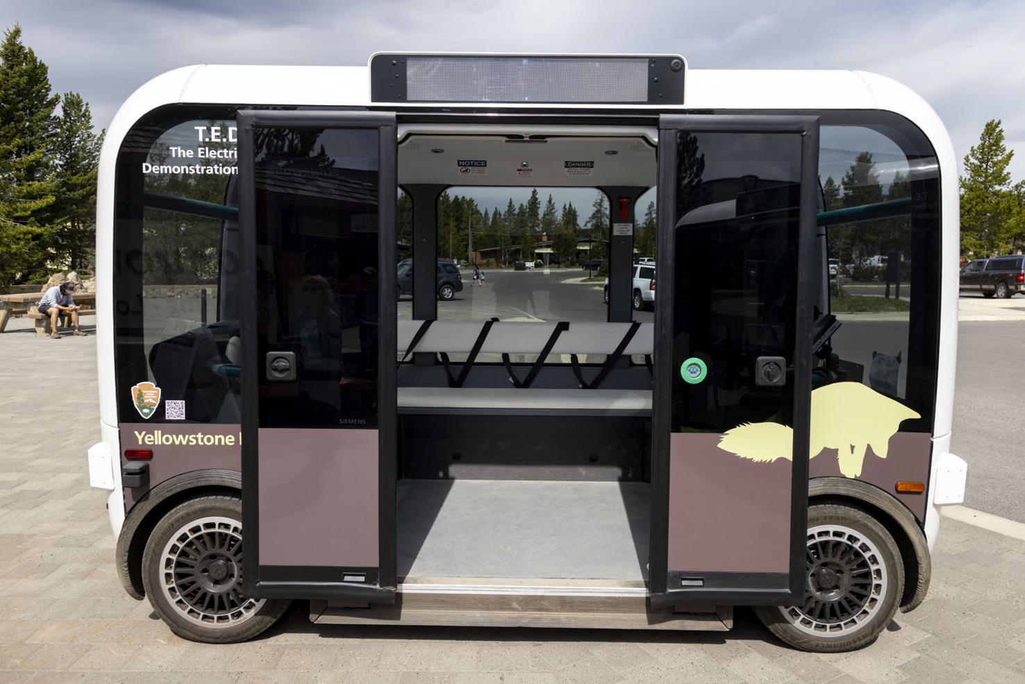 Yellowstone unveils electric, automated shuttles for summer testing
