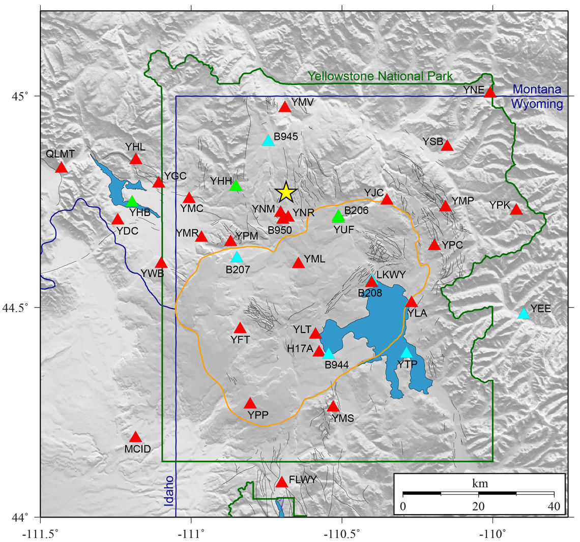 Caldera chronicles How earthquakes are located in the Yellowstone region