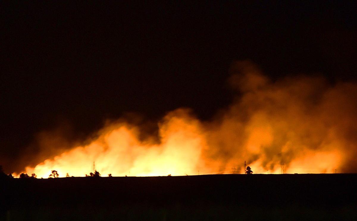 Multiple firefighting agencies respond to grass fire north of Billings