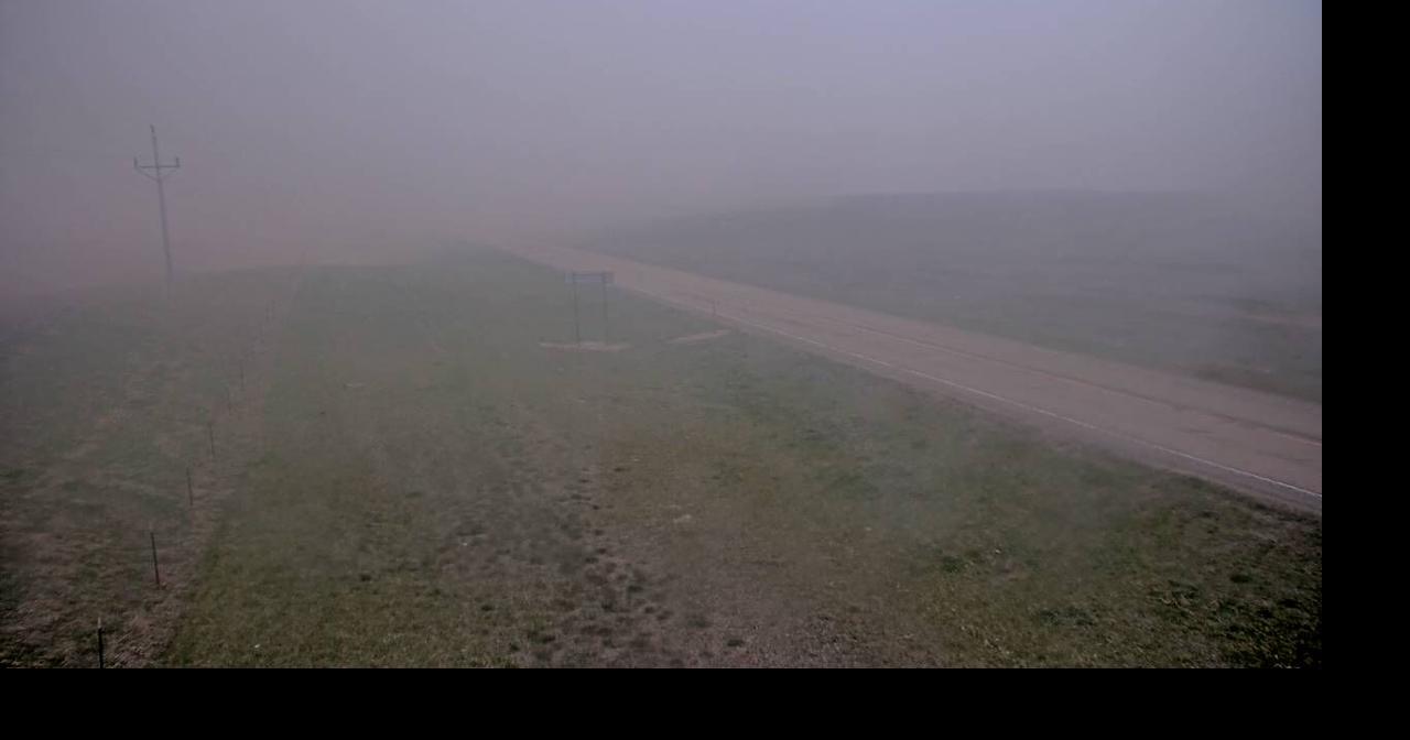 Dusty winds blot out northeast Montana roads