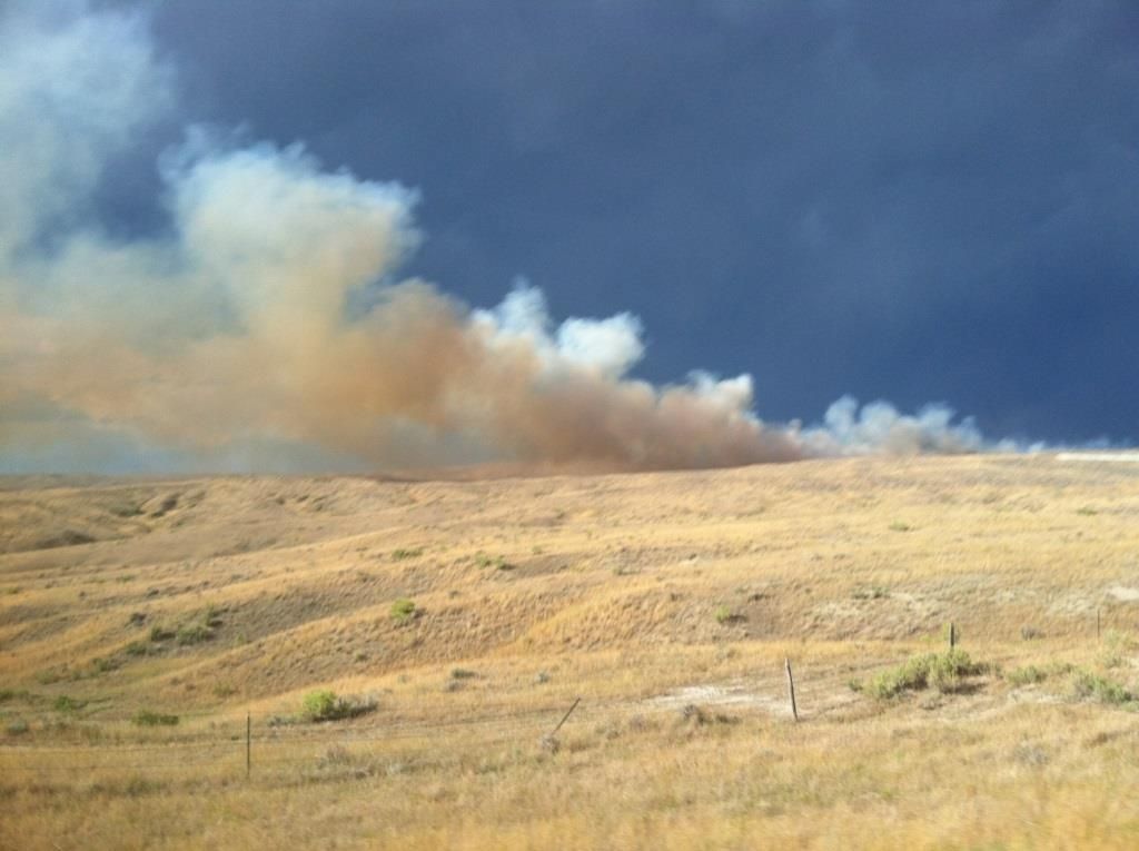 Crews work to contain 1,700acre fire east of Crow Agency