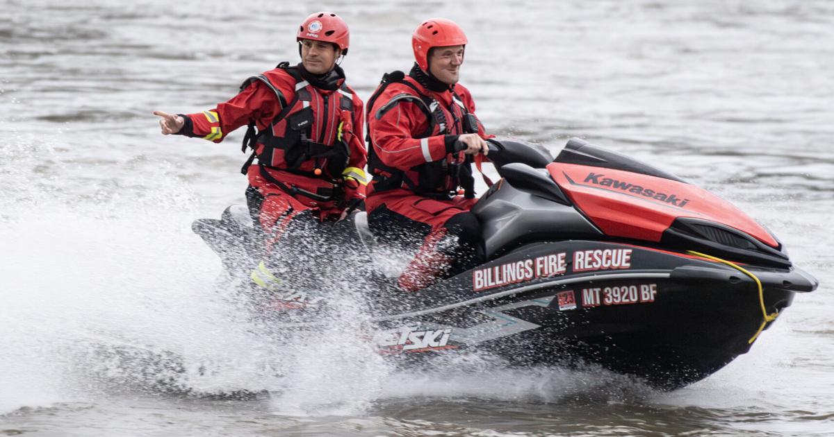 Photos: Billings Firefighters run Jet Skis on the Yellowstone during ...