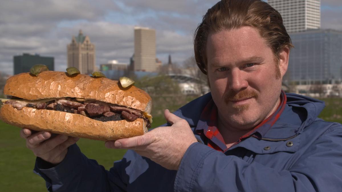 Man Vs Food Philadelphia Cheesesteak Challenge From the 'Land Grab' to a 78-ounce steak, Man V Food host wowed by