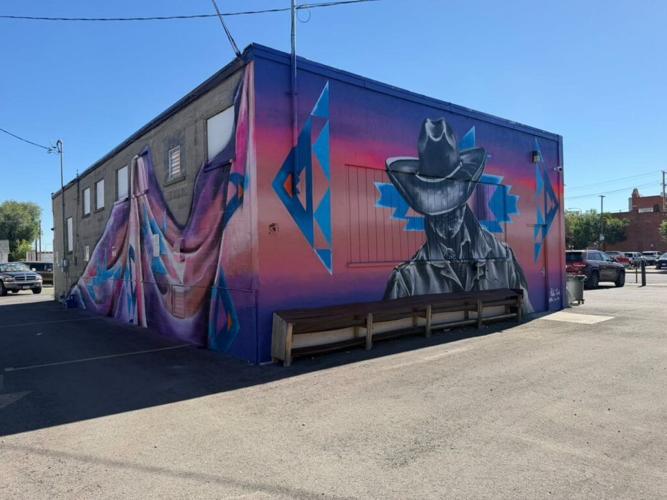New Downtown Mural Brings Montana Cowboy Portrait to First Avenue North