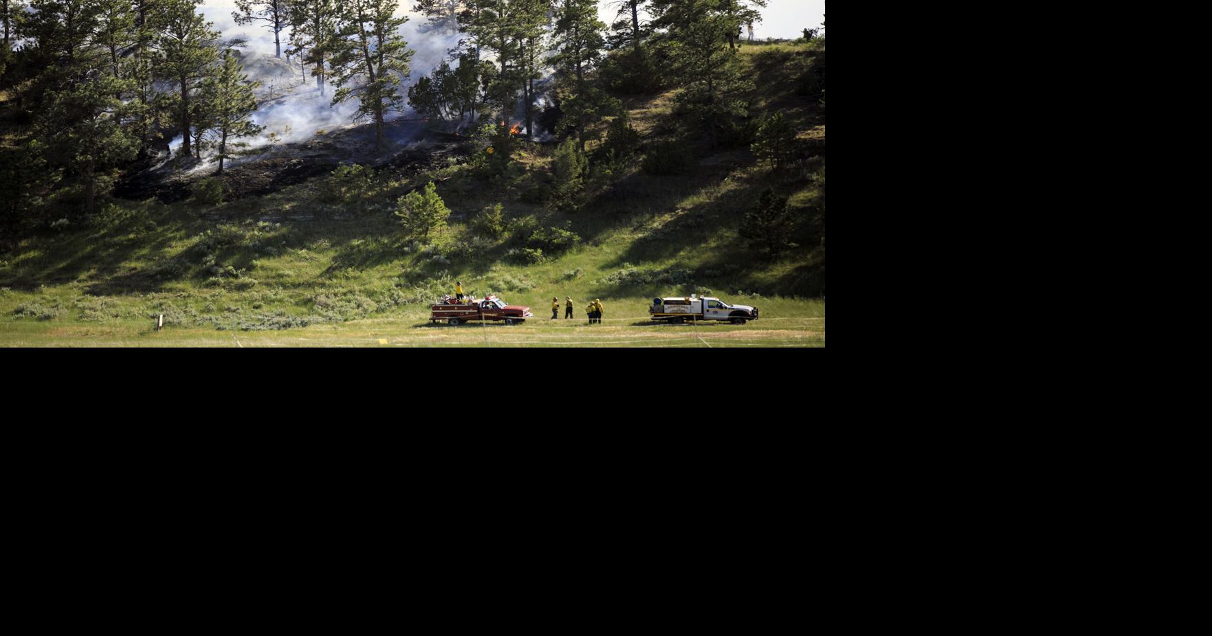 Photos Fire burns near Alkali Creek as red flag warnings begin