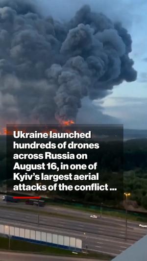 Ukraine unleashes hundreds of drones across Russia