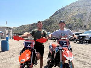 French motorcycle riders enjoying the Great American experience
