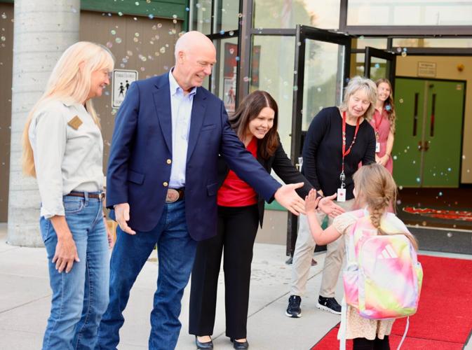 Gov. Gianforte Welcomes Evergreen Students on First Day of School