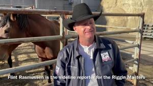 Flint Rasmussen visits about being a sideline reporter at The Riggin Masters