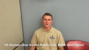 US Olympic freestyle skier Konnor Ralph of Helena is the 2026 BSSG torch lighter