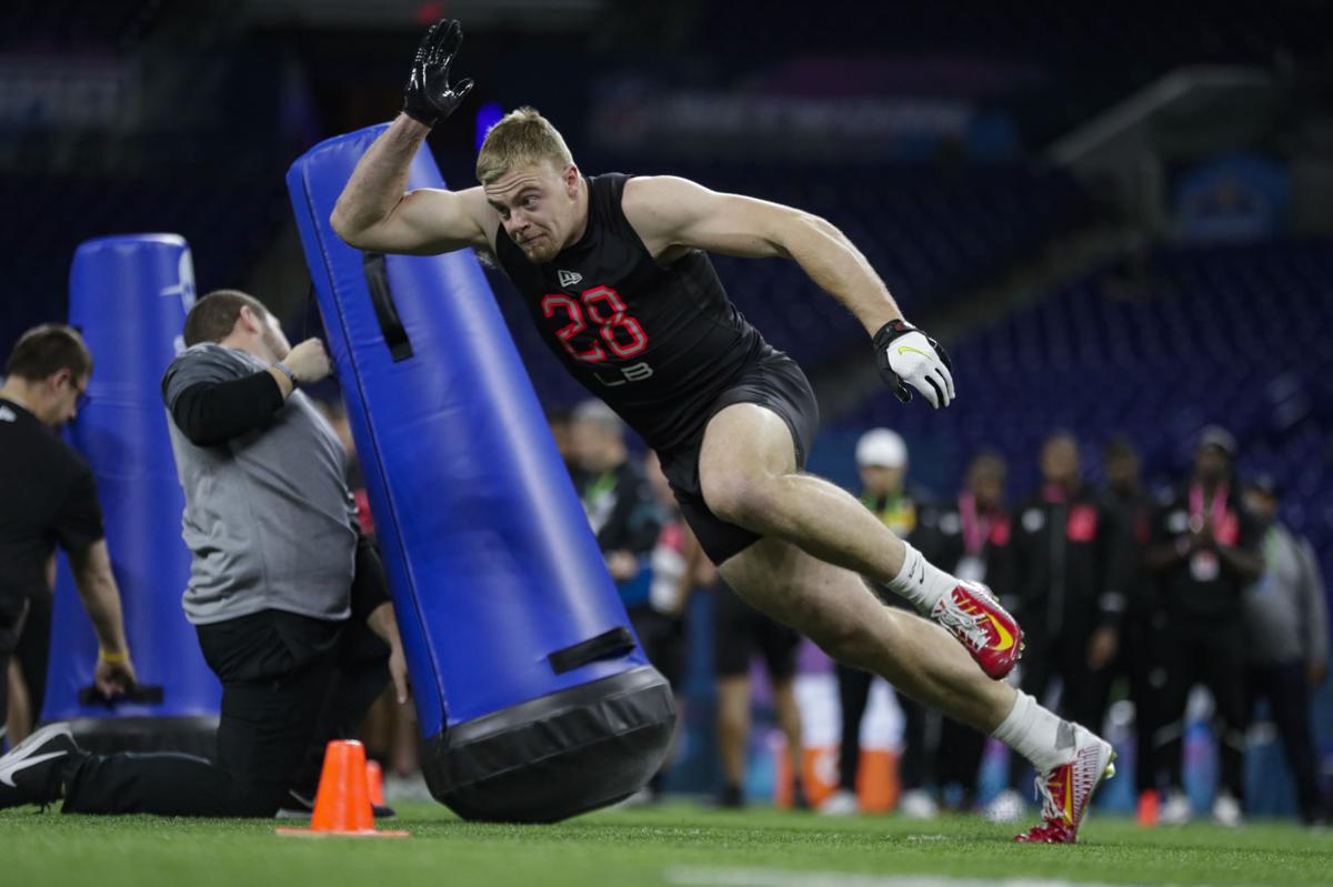 NFL Combine Football Dante Olson (copy) (copy)