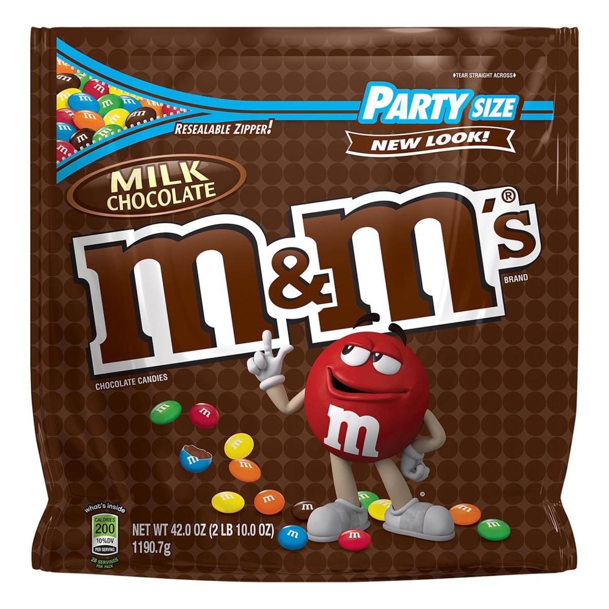 M&M's Peanut Butter Chocolate Candies Party Size - 34-oz. Resealable B -  All City Candy