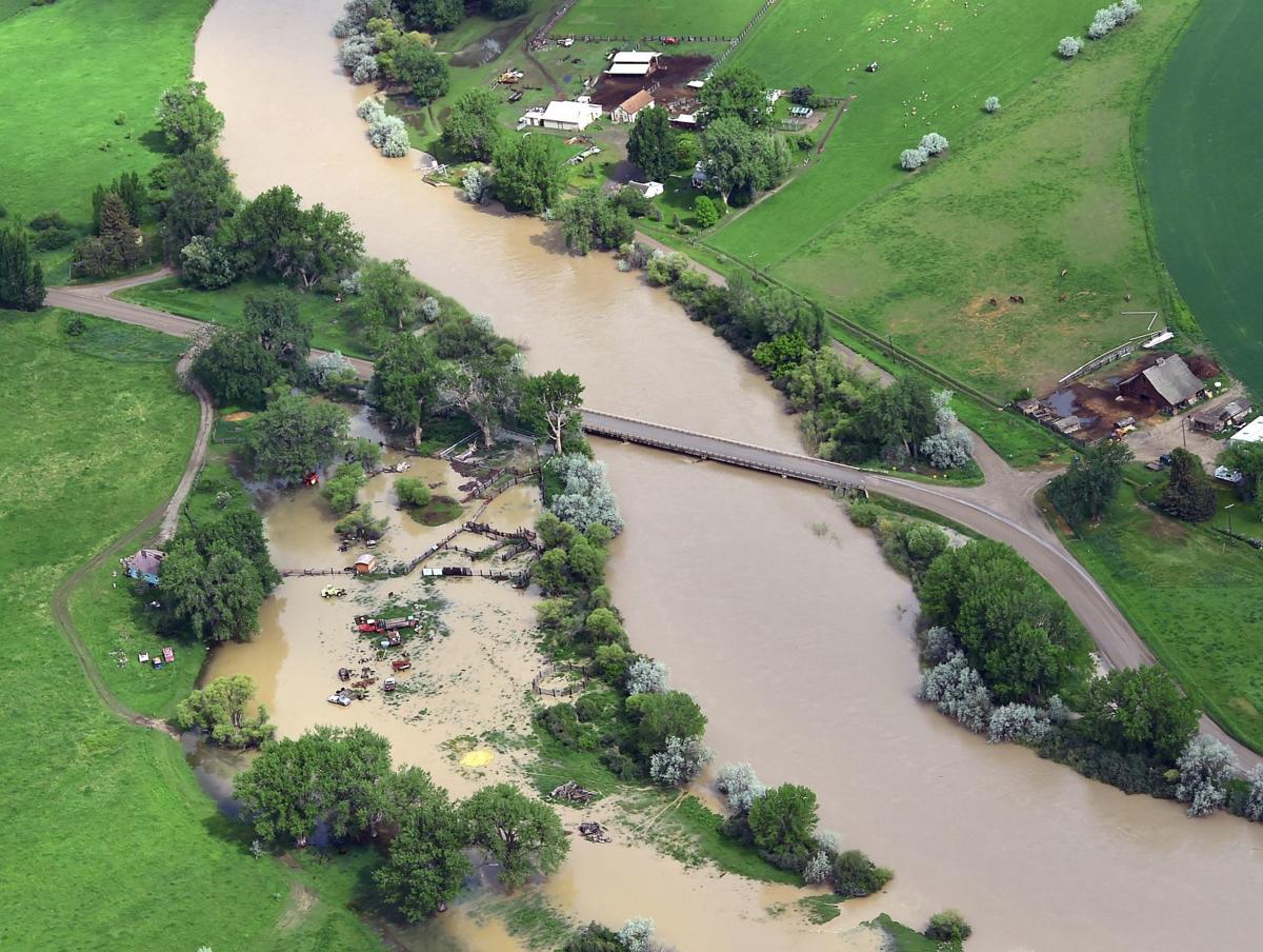 Photos Aerial Views Of Flooding On The Yellowstone