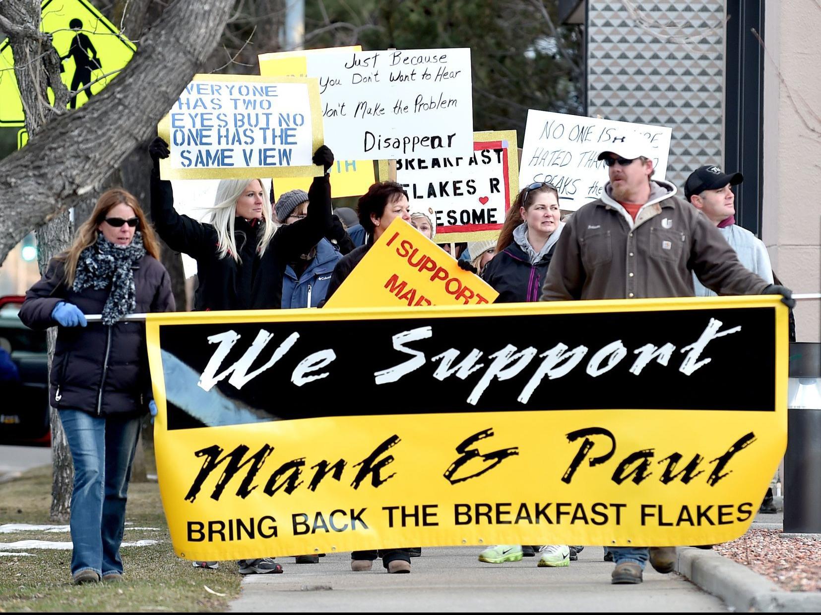 Protesters March In Billings To Support Suspended Cat Country