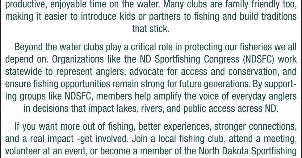 North Dakota Sportfishing Congress - Ad from 2026-05-02